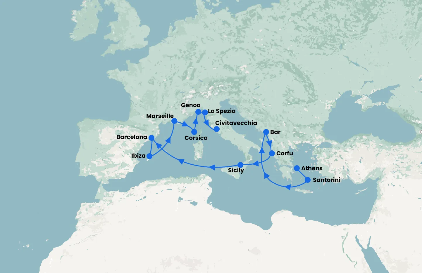 Athens stay and Mediterranean Cruise with Sun Princess for 16 Nights